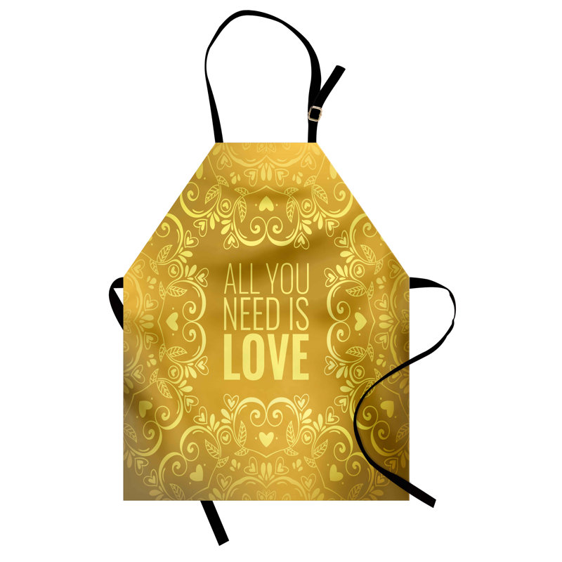 No Pattern Bib Apron