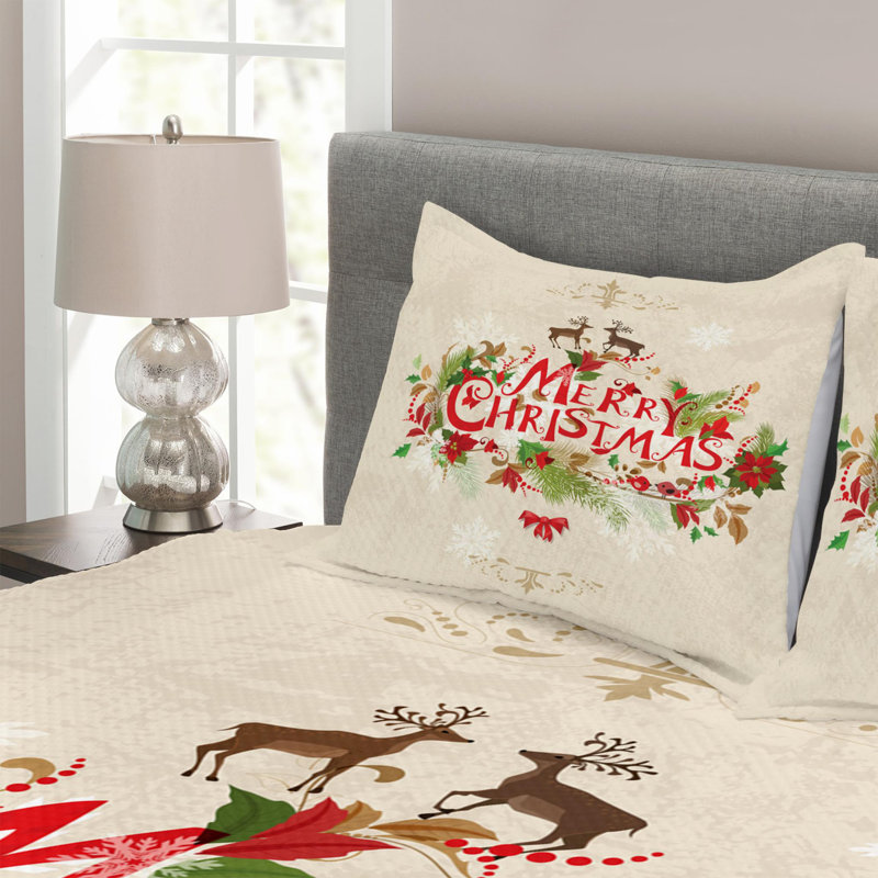 Traditional Polyester Coverlet, Queen Coverlet + 2 Shams