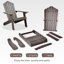 Chaise Adirondack légère en plastique Frea-766305391
