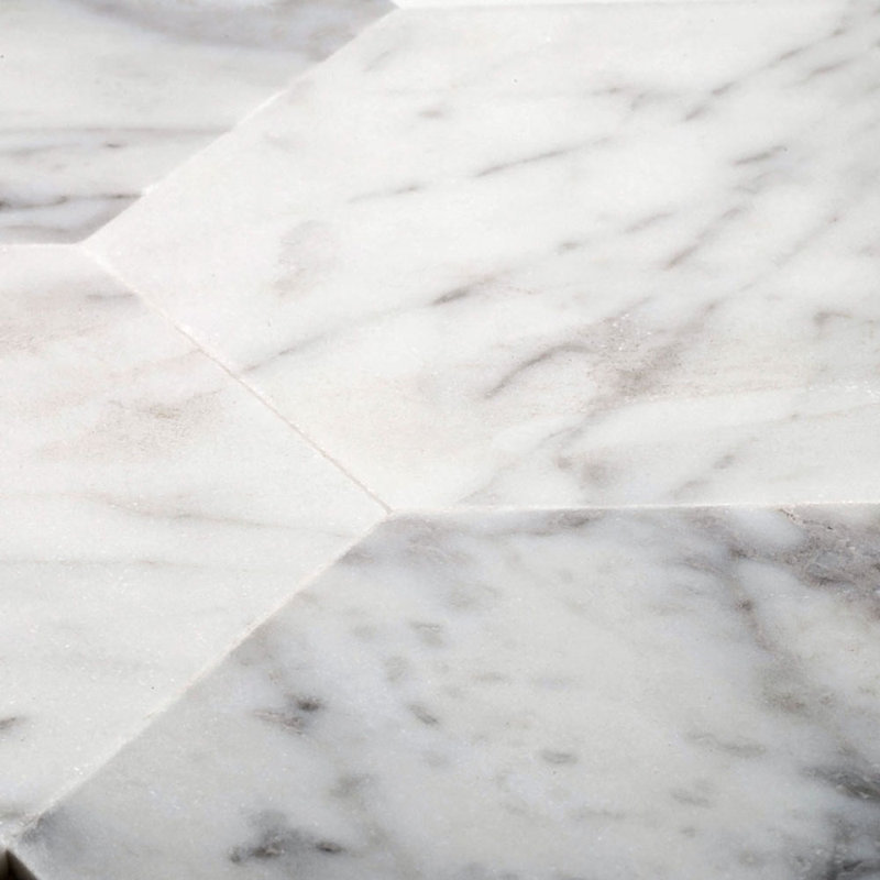 10.25" x 10.25" Marble Mosaic Wall Tile