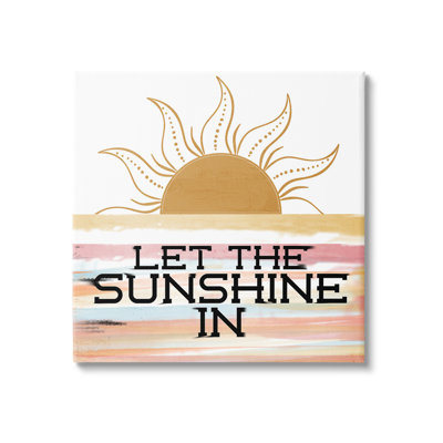 Let Sunshine In Canvas Wall Art Design By Kim Allen