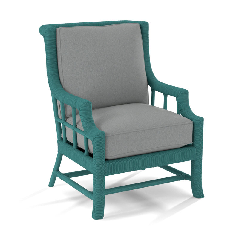 Fauteuil Lafayette, Tissu performance bleu clair; 0851-55, Pacific