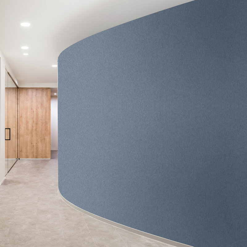 Atmosphere Collection Textile Plain Virus Protection Coated Wallpaper Roll, Dark Gray
