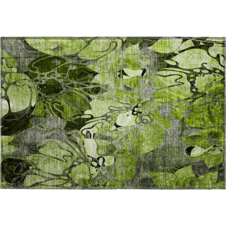 Premium Machine Washable Cerrito AMF558 Fern Rug