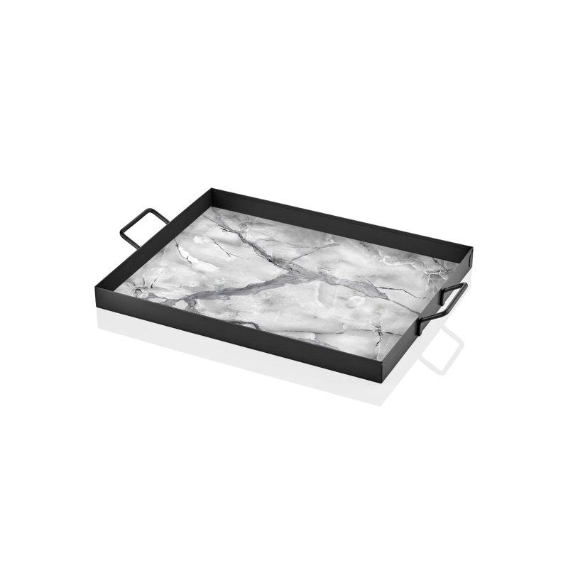Warrenton Decorative Tray, White