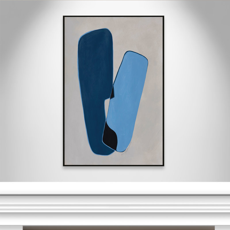In Unity II by Filippo Ioco For Casa Fine Arts, 61.5" H x 41.5" W x 2" D, Espresso Framed