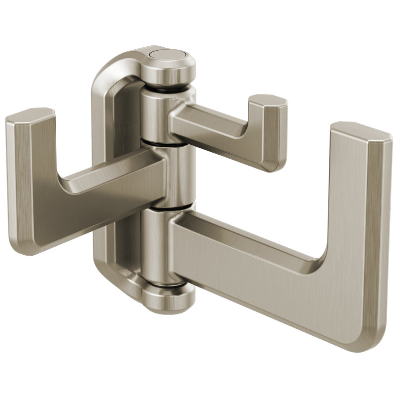 Levoir® Hinged Wall Mounted Robe Hook, Luxe Nickel