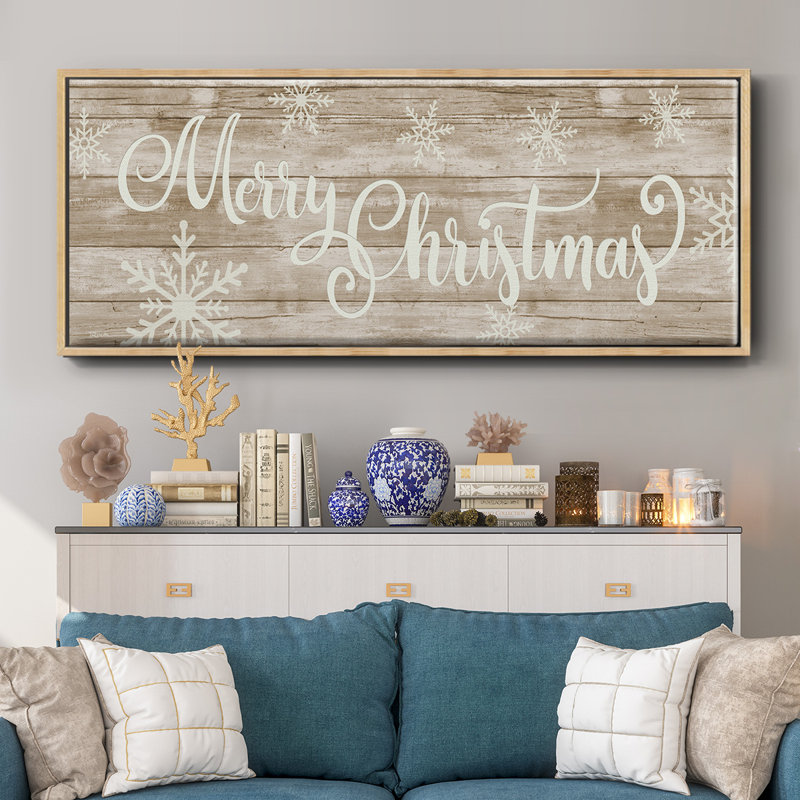 Merry Christmas- Framed Canvas