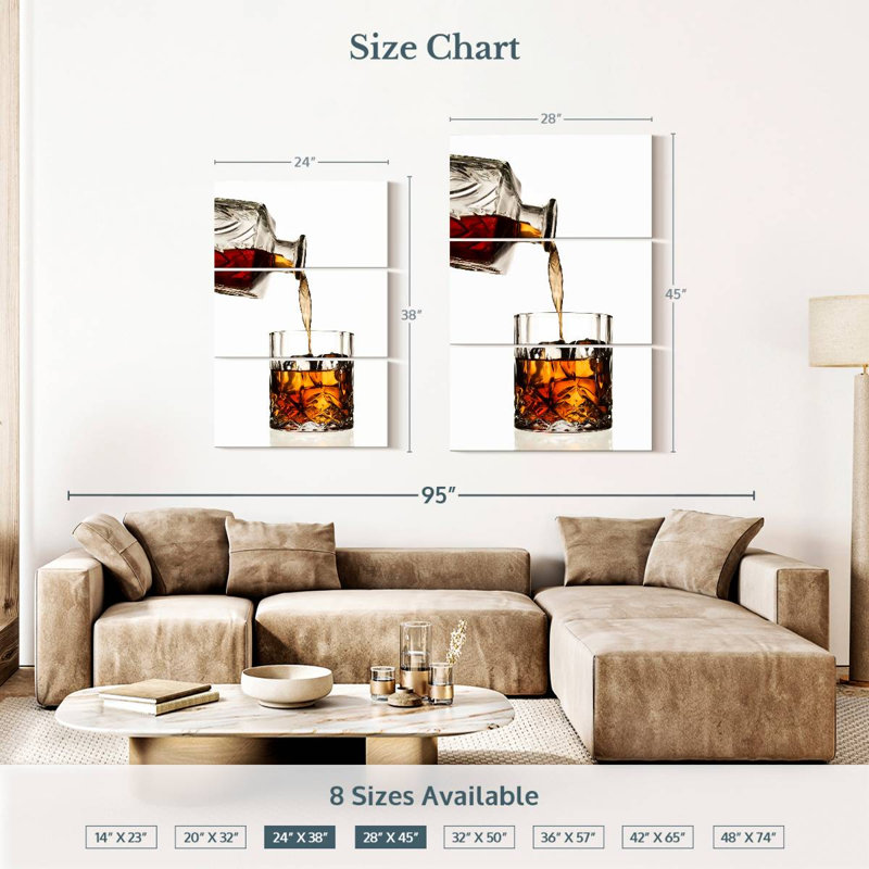 Yarlin Whiskey Pouring, 38" H x 24" W
