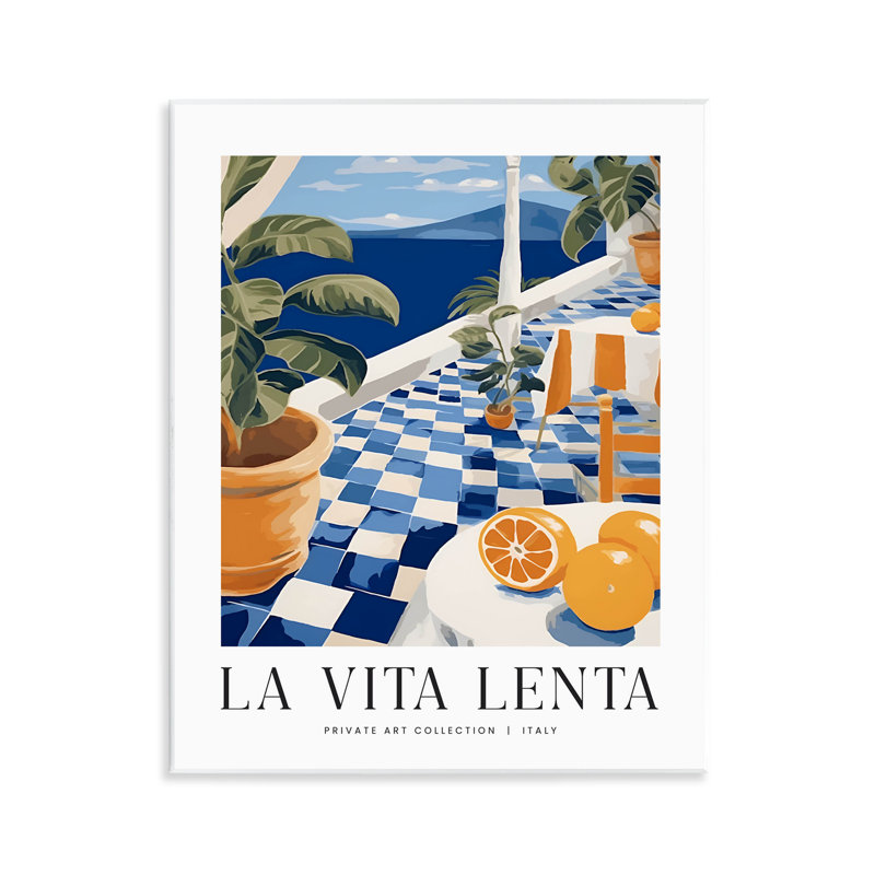 «Classic Italian Summer Sea», art mural par lettré et doublé