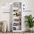 6-Tier Fixed Shelf Bookcase, 75" Tall Heavy-Duty Storage with Tip-Resistant Design-444976183