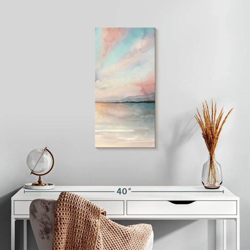 Triomphe du coucher de mer III, H 24 po x l 12 po