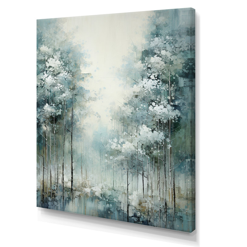 Pin, forêt enchantée I - pin, art mural, H 20 po x l 12 po x P 1 po, Toile tendue