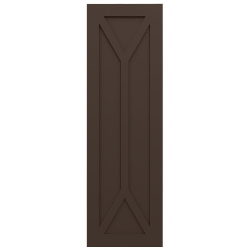 Volets EnduraCore Composite San Carlos, Brun raisin, L 15 po, H 67 po