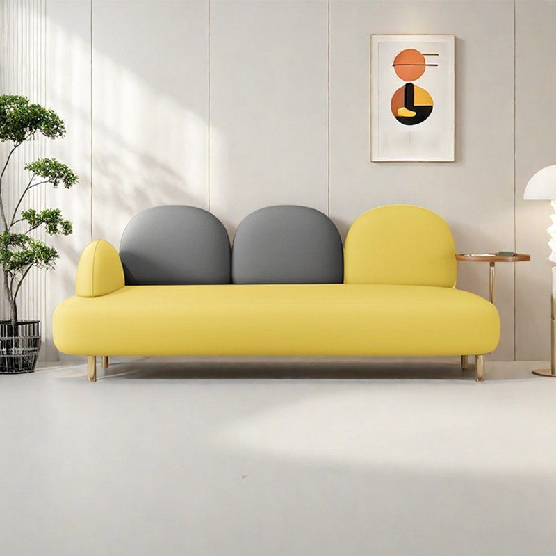 Méridiennes d'intérieur avec plateau Modern Creative, Orienté à gauche (vu de face), Jaune