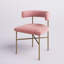 Fauteuil d'appoint en velours-164394749