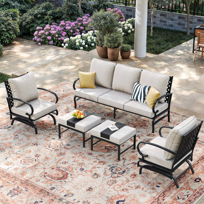 5 Piece Outdoor Conversation Furniture Set