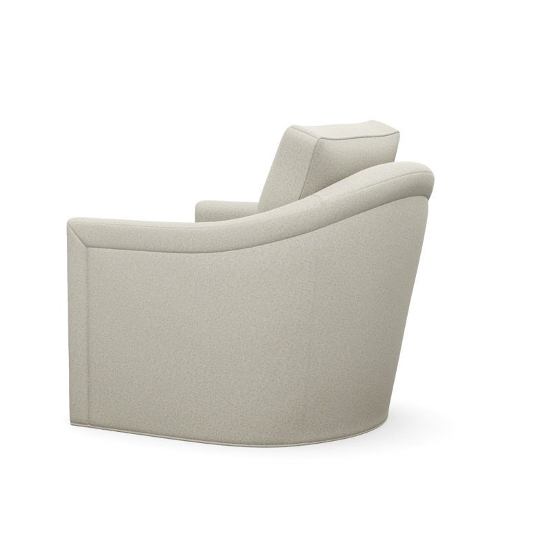 Catalina Swivel Armchair, Cottontail Natural Polyester 1210-91, Dune