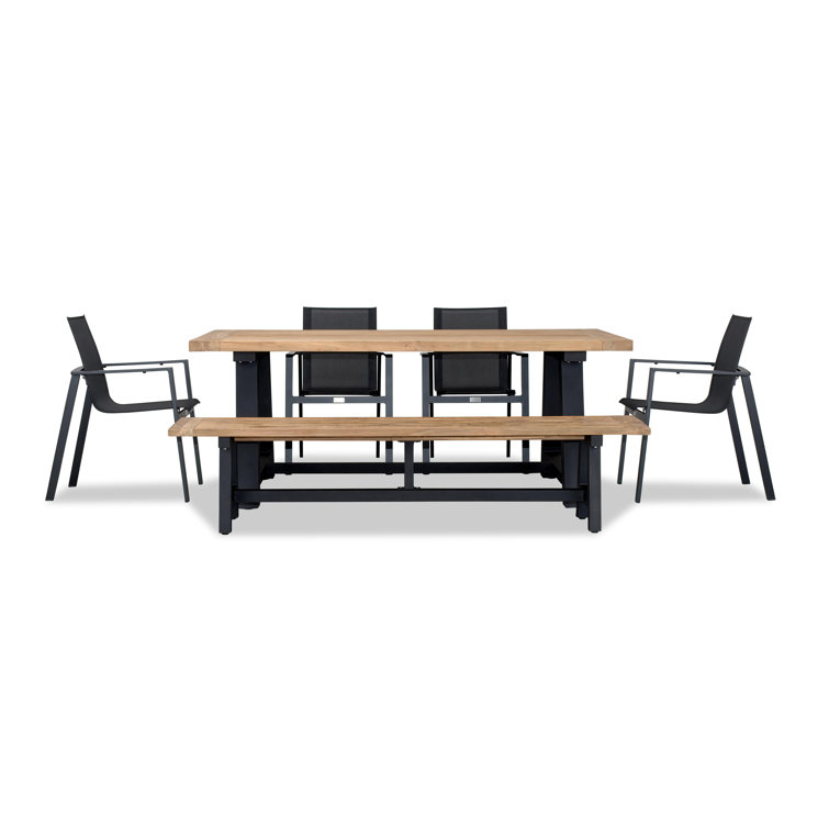 Danylle 79'' Rectangular 8 - Person Outdoor Dining Set