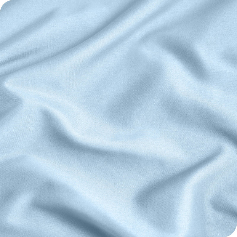 Microfiber Body Pillowcase - Zipper Closure, Light Blue