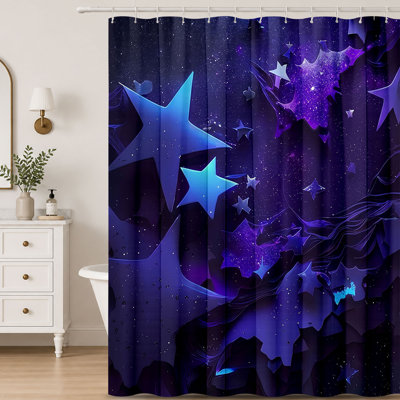 Shower Curtains with Hooks Included