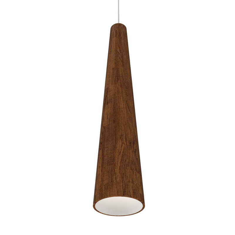 Cônico 1 - Light Pendant, Imbuia, Imbuia, 27.3" H x 4.29" W x 4.29" D