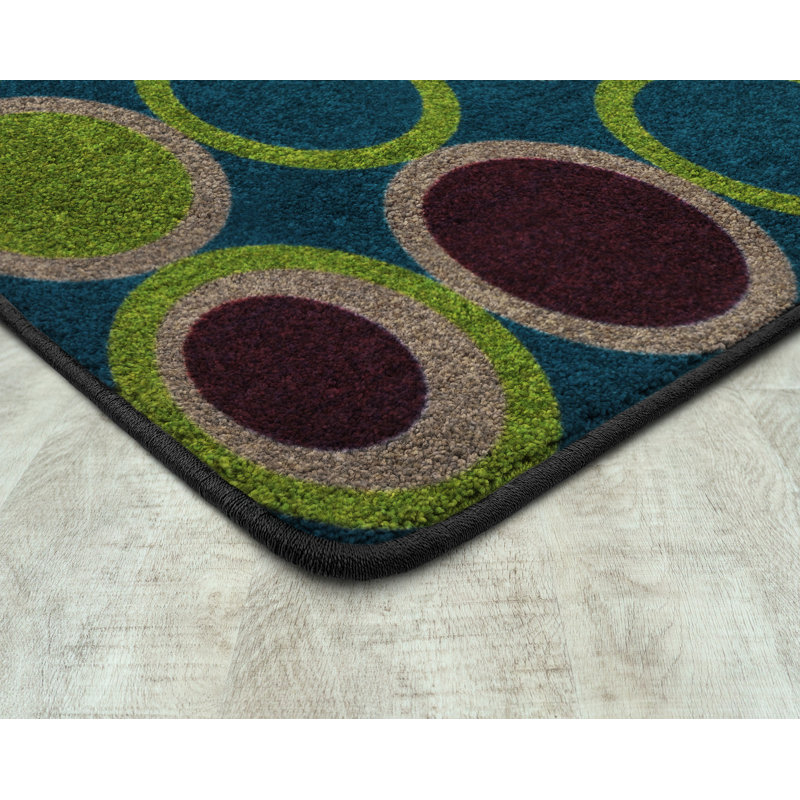 Tapis touffeté à motif géométrique, Rectangle 5 pi 4 po x 7 pi 8 po