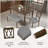6-piece Wooden Dining Table Set With 4 Chairs And A Bench, Rectangular Kitchen Table Set For 6 People