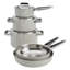 ZWILLING Pure 8-Pc Stainless Steel Cookware Set, Ivory-1827606426