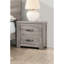 2 Table de chevet en gris rustique, armoire de chambre à coucher, rustique