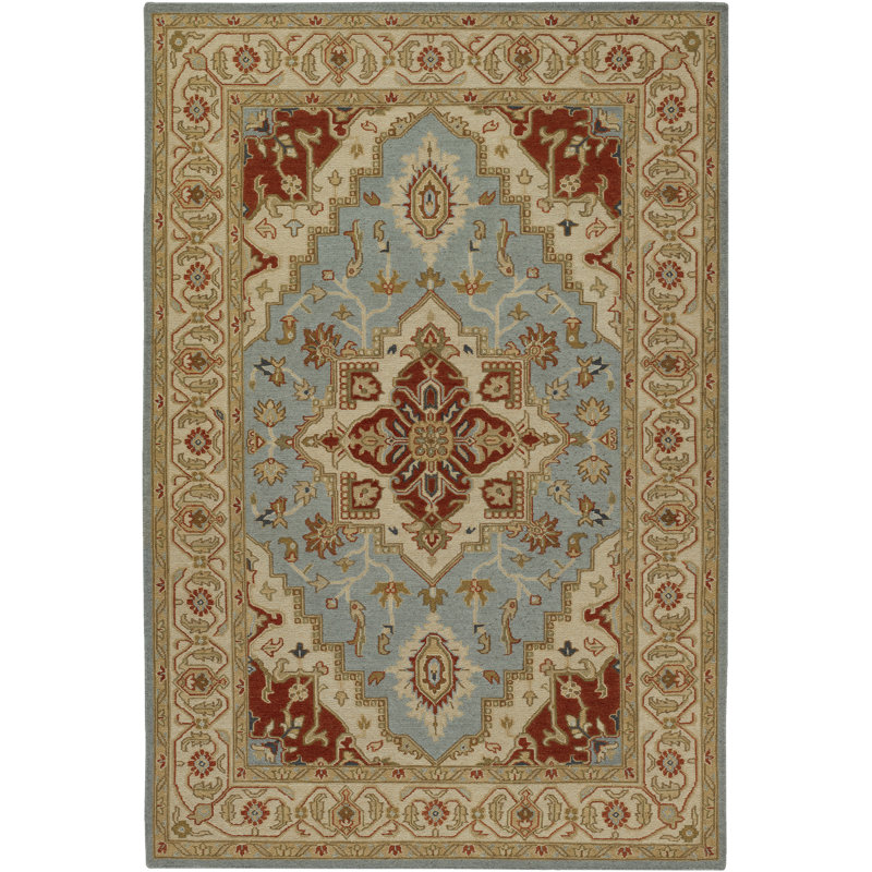 Pooja Wool Area Rug, 5' x 7'6"