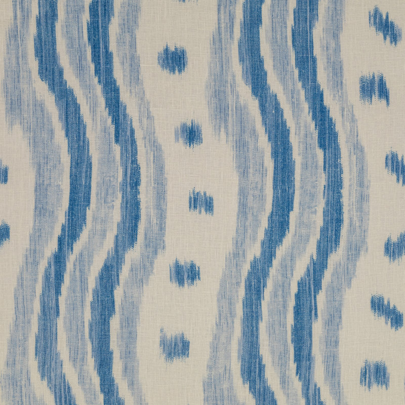 Ikat Stripe Fabric, Azure