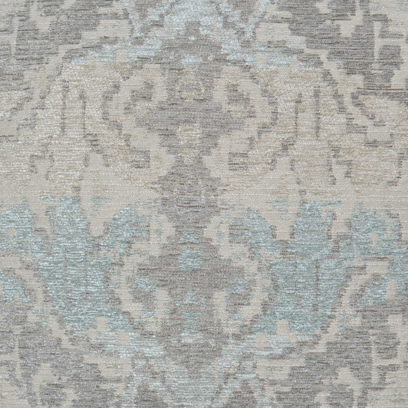 Artemis Square Pillow Cover & Insert, 24"H x 24"W, Mist Damask