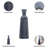 Grooved Glass Vase-880519570