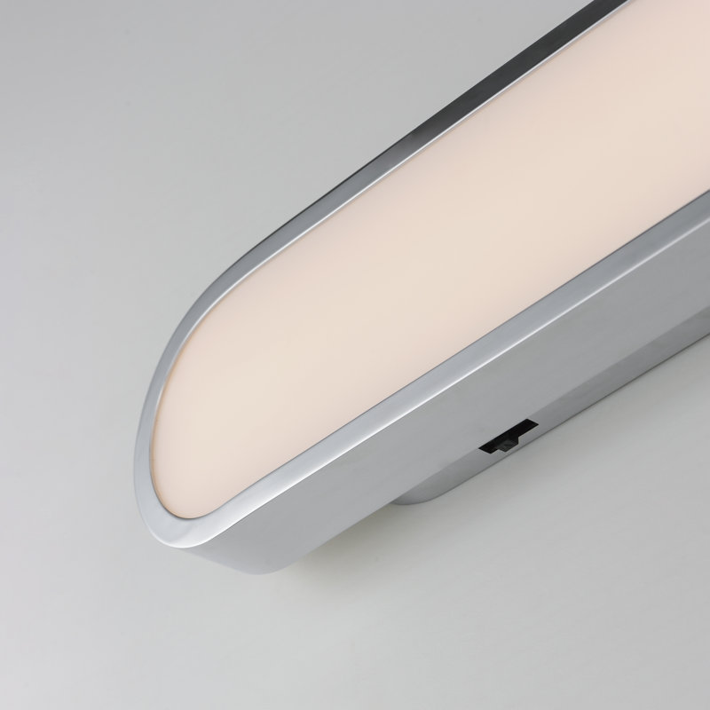 Barre d'éclairage de salle de bain Celise Lamaria, Blanc / chrome poli, 24"