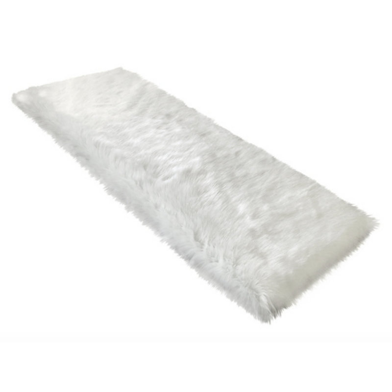 Tapis blanc cassé Wiersma, Tapis de couloir 2 pi 6 po x 6 pi