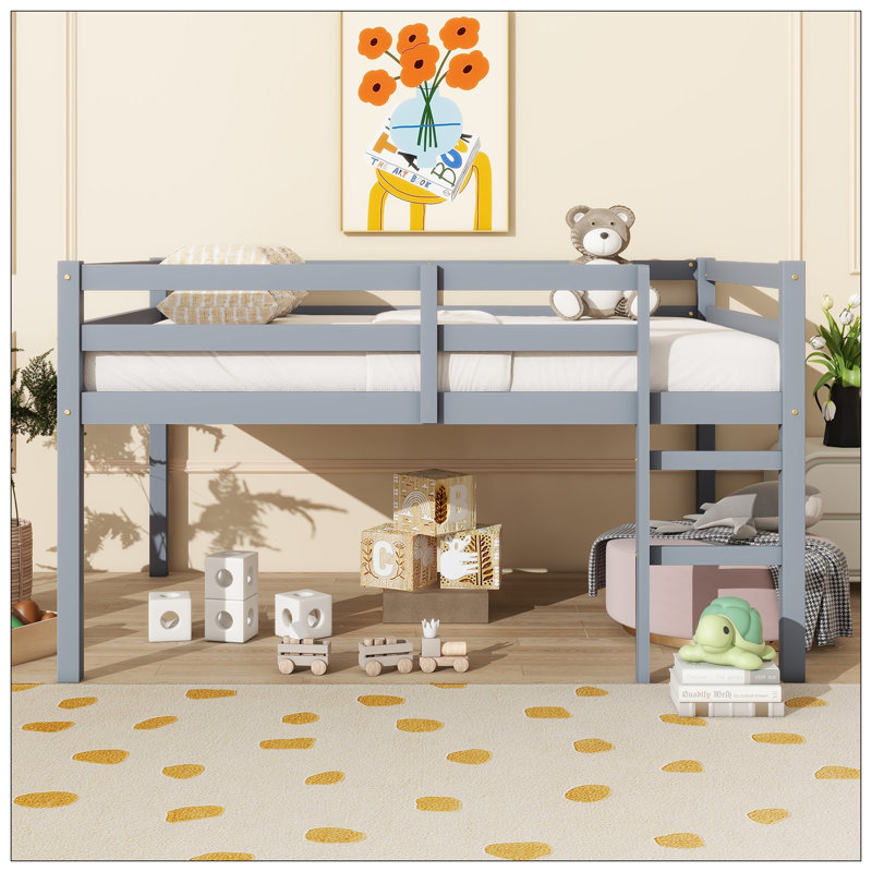 Lit pour chambre à coucher, gris