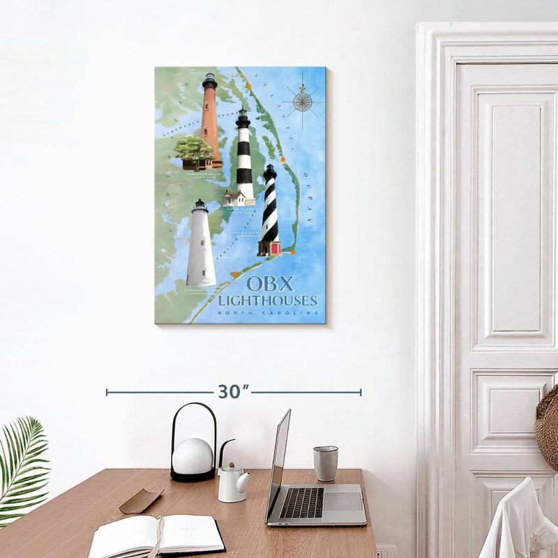 Obx lighthouses Aletra, H 30 po x l 20 po