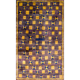 Rumi Geometric Hand-Knotted Silk Rug