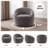 Upholstered Swivel Barrel Chair-126445242