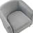 Modern Velvet Accent Chair with Ottoman, Ergonomic Barrel Armchair for Living Room or Bedroom, Plush Comfort & Sturdy Design, Gray-948313698