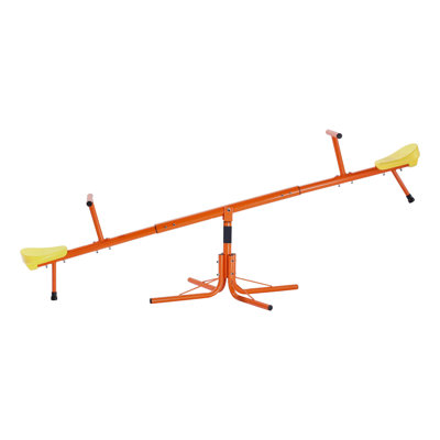Balançoire pour enfants, capacité de charge de 45 kg par siège, bascule pivotante à 360° avec pieds de support à 4 branches, pour enfants de 3 ans et plus, équipement de jeu extérieur pour enfants