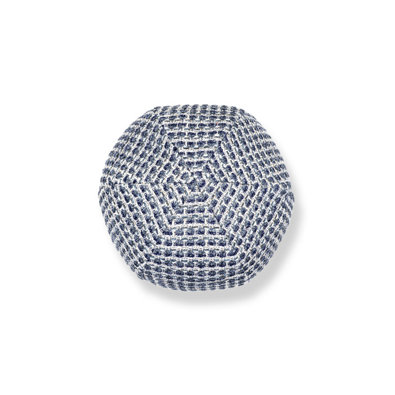Circular Pillow Cover & Insert, Navy