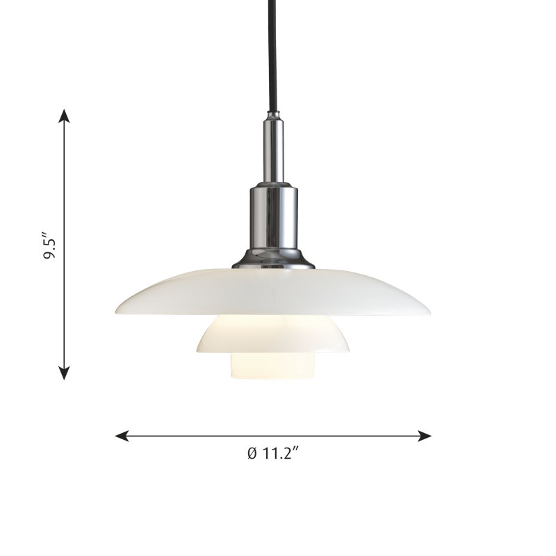 PH 1 - Light Pendant, High Lustre Chrome Plated