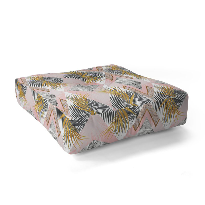 Coussin décoratif à motif géométrique tropical marta barragan camarasa