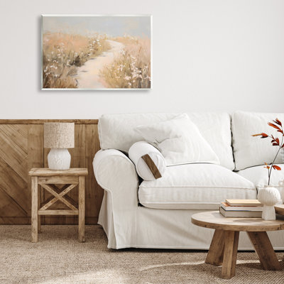 Plaque murale «White Wildflower Path» par Franklyn Gregory
