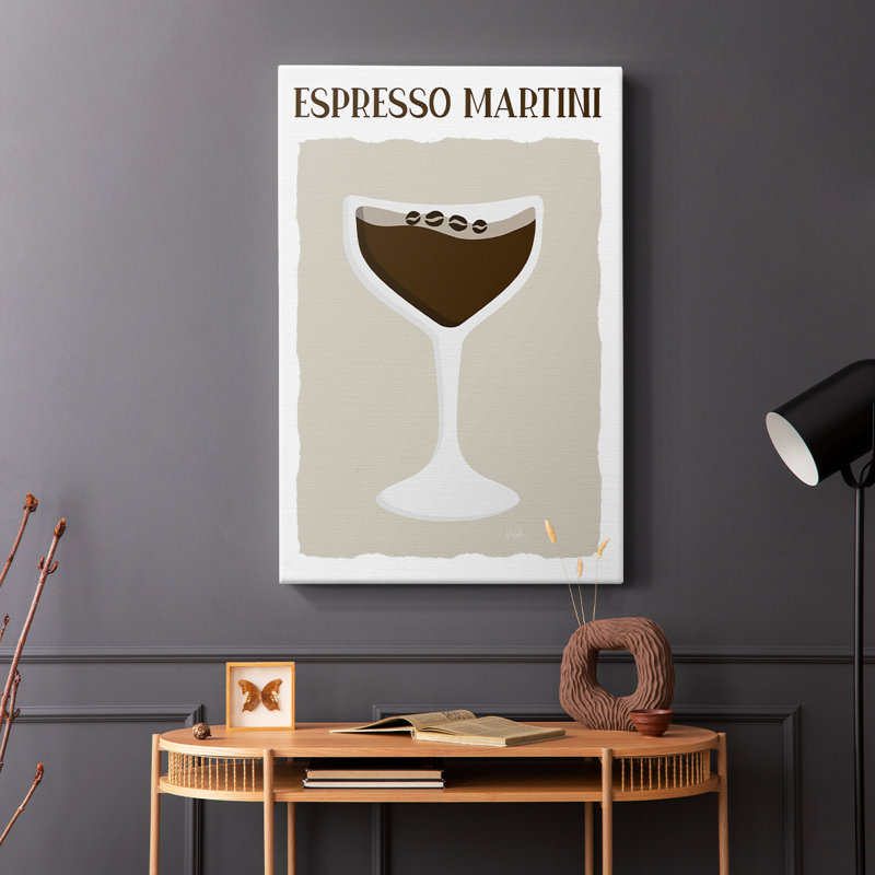 Martini espresso - Cavas enveloppés de galerie, H 60 po x l 40 po