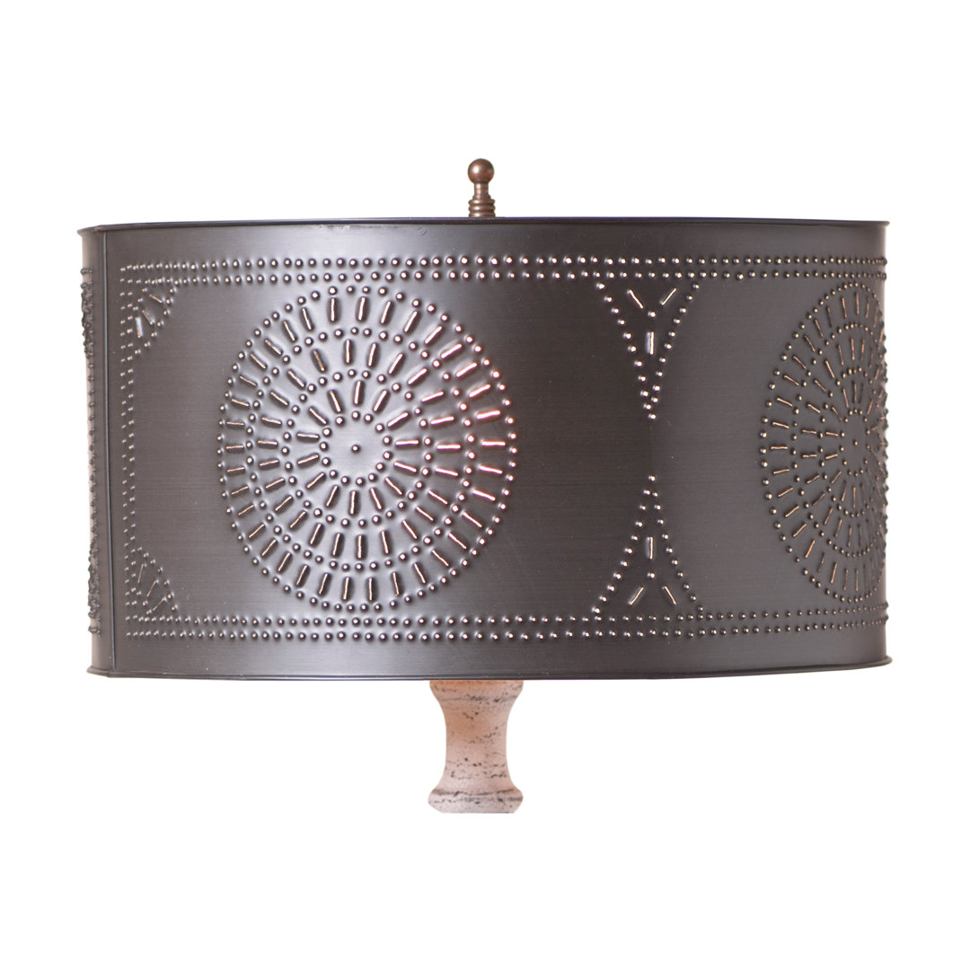 Kruse Metal Drum Lamp Shade ( Spider ) in Kettle Black Gracie Oaks 