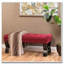 Banc de repose-pieds capitonné à boutons Hilton-1082029037