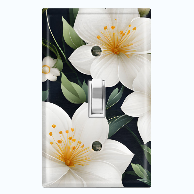 Assiette murale jonquille fleur blanche jaune arbre de Noël festif 1 lumières